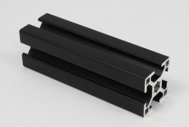 Strebenprofil 30x30mm Nut 8 schwarz - Zuschnitt