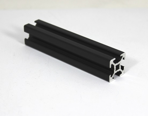 Strebenprofil 20x20 Nut 6 schwarz B-Ware - Zuschnitt